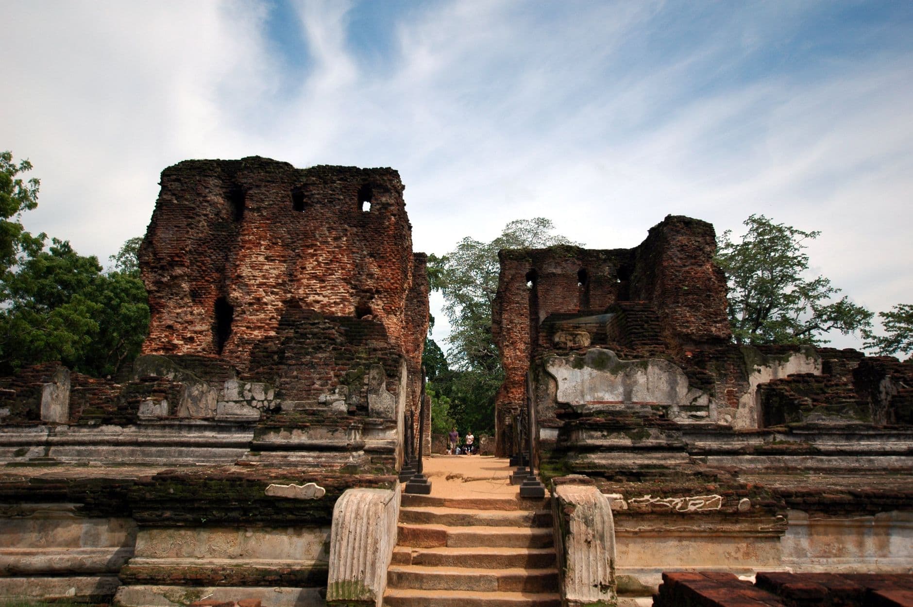 Ancient brick temples of the medieval city of Polonnaruwa