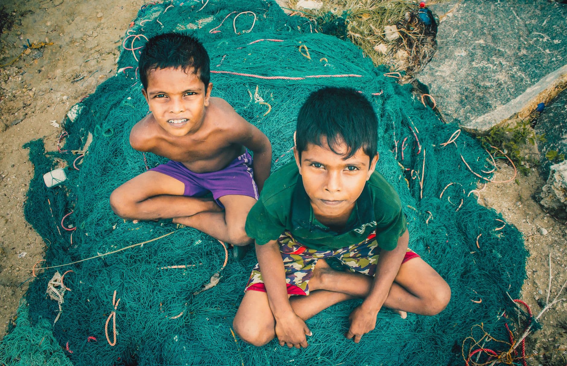 Life around the fishing nets on the Jaffna peninsula